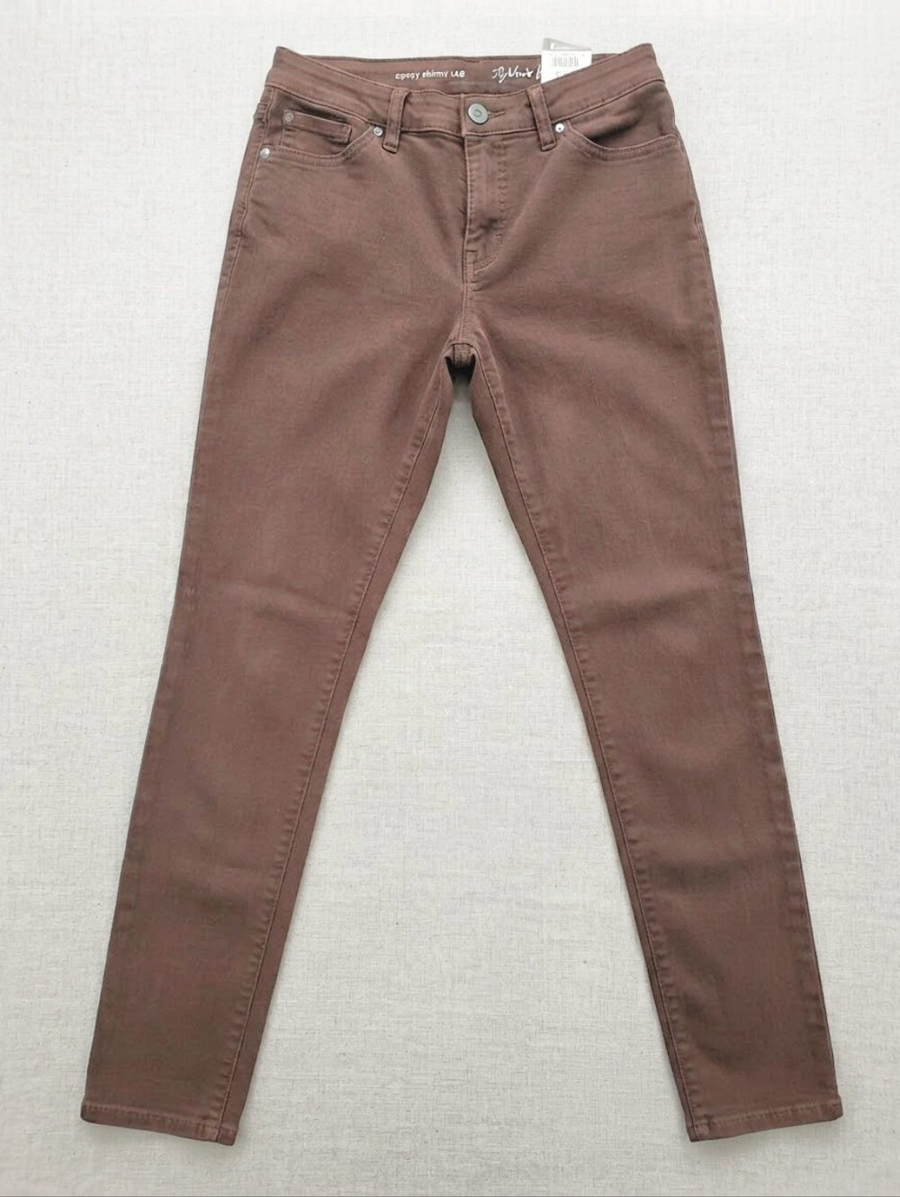 Style & Co Brown Curvy Skinny Leg Jeans Size 4